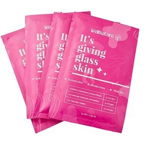New-Wellnature Skincare It’s Giving Glass Collagen Mask Set of 4